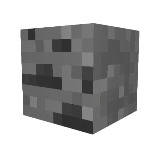 Coal511 Minecraft avatar head, 3D render