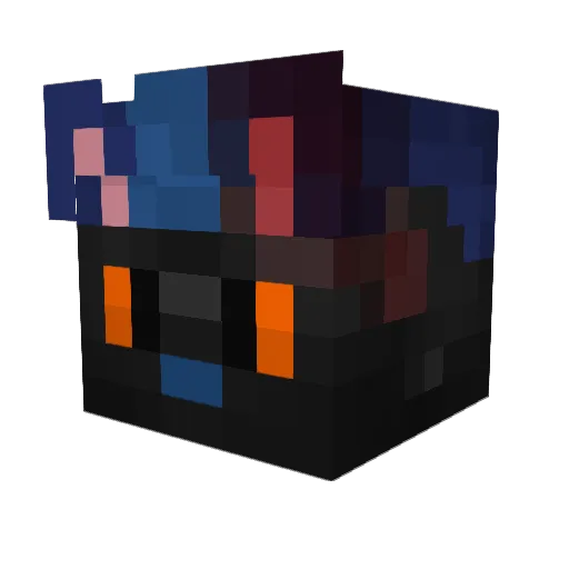 CoasterFurMerlin Minecraft avatar head, 3D render
