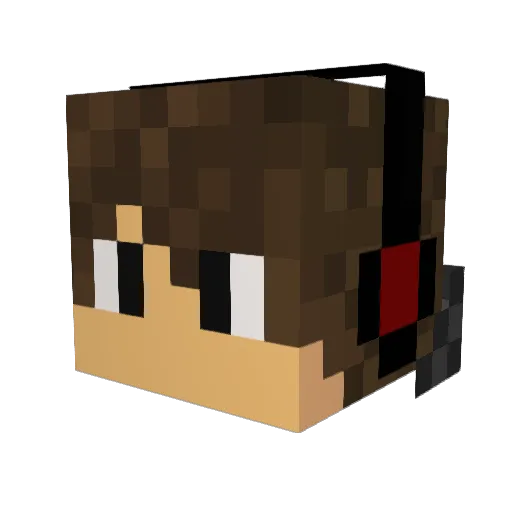 Coastrig Minecraft avatar head, 3D render