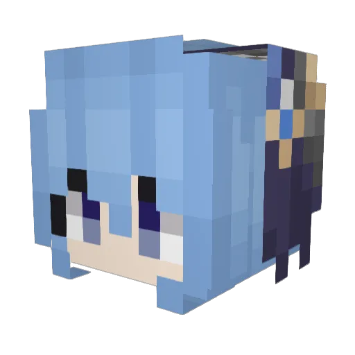 Coatl0123 Minecraft avatar head, 3D render