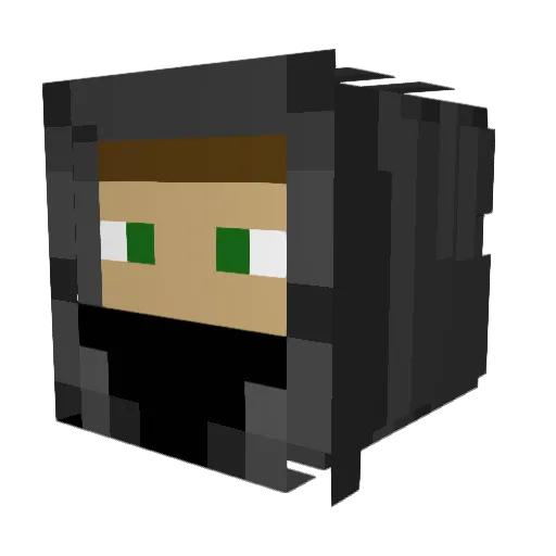CoatsyJC Minecraft avatar head, 3D render