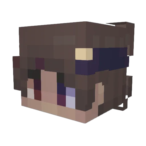 Coavy Minecraft avatar head, 3D render