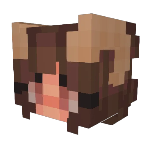 Coba09 Minecraft avatar head, 3D render