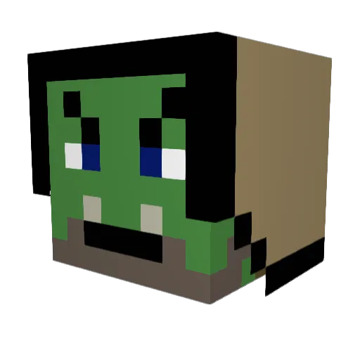 Coba97 Minecraft avatar head, 3D render