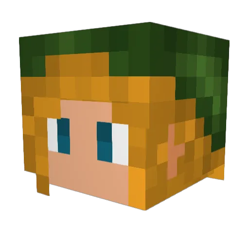 Cobalt055 Minecraft avatar head, 3D render