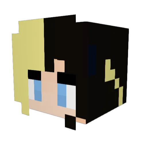 CobaltBlade101 Minecraft avatar head, 3D render