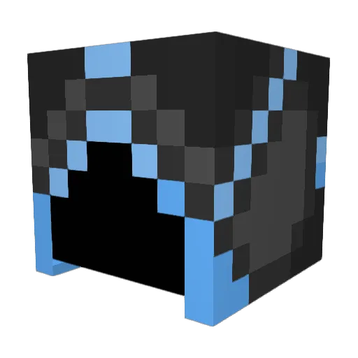 CobaltLight Minecraft avatar head, 3D render