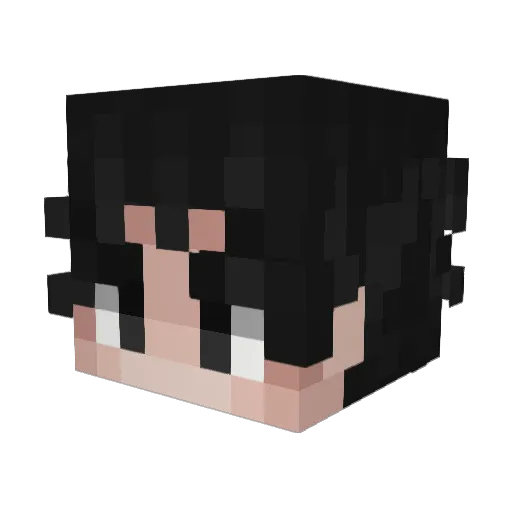 CobaltLotus Minecraft avatar head, 3D render
