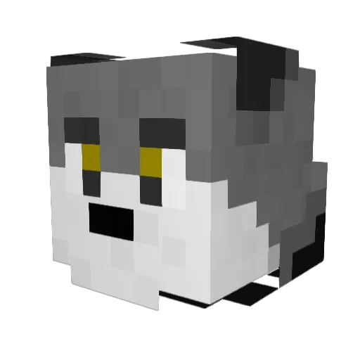 Cobalt_015 Minecraft avatar head, 3D render