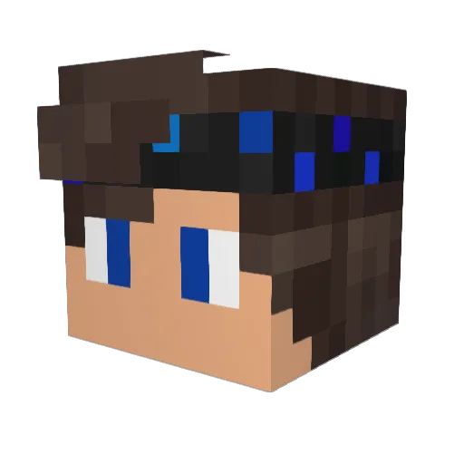 Coban106 Minecraft avatar head, 3D render