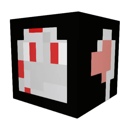 CobbleRaider Minecraft avatar head, 3D render