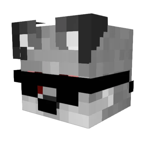 CobbleWobble69 Minecraft avatar head, 3D render