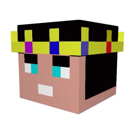 Cobble_OP Minecraft avatar head, 3D render