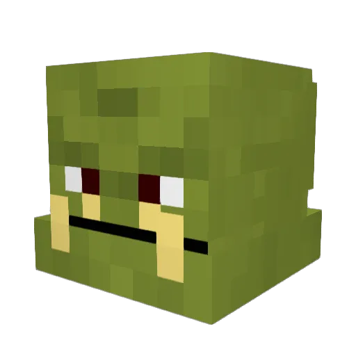 Cobblerfiend Minecraft avatar head, 3D render