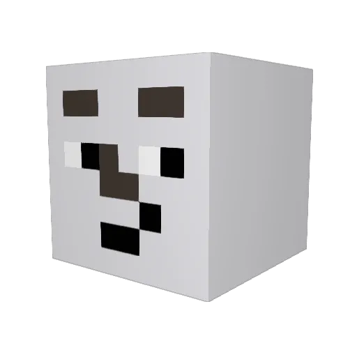 Cobbrx Minecraft avatar head, 3D render