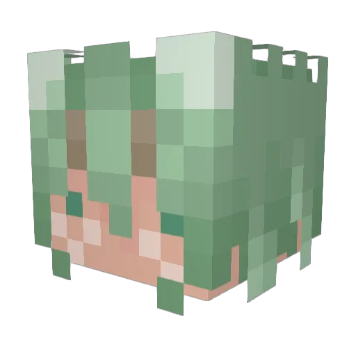 Cobcusk Minecraft avatar head, 3D render