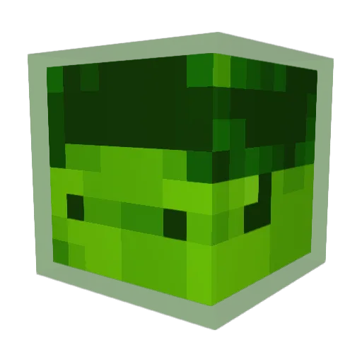 Cobled Minecraft avatar head, 3D render