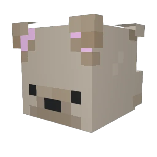 Cobly42 Minecraft avatar head, 3D render
