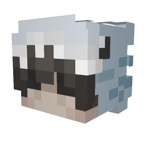 Cobo1605 Minecraft avatar head, 3D render