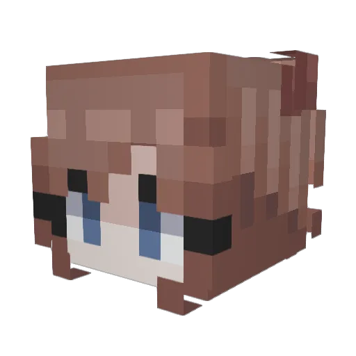 Coboshia Minecraft avatar head, 3D render