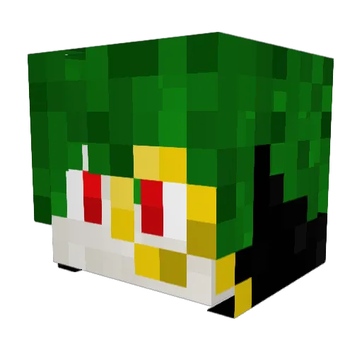 Cobra1666 Minecraft avatar head, 3D render