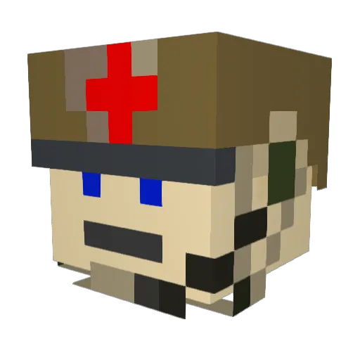 CobraCallen Minecraft avatar head, 3D render