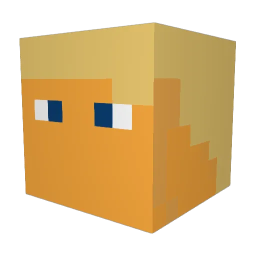 CobraPlayzYT Minecraft avatar head, 3D render