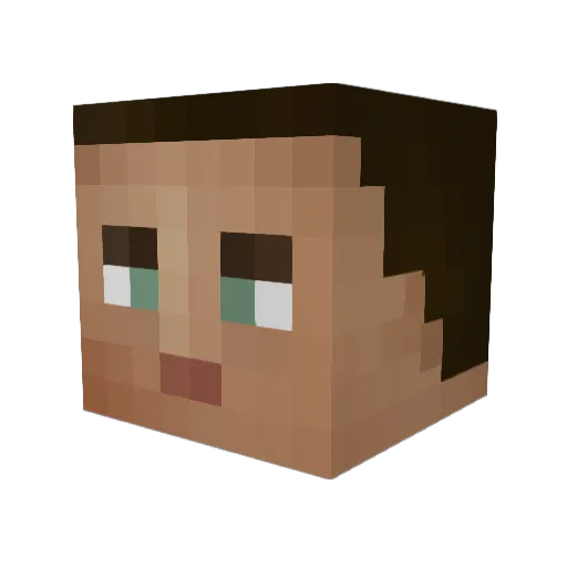 Cobrakai2 Minecraft avatar head, 3D render