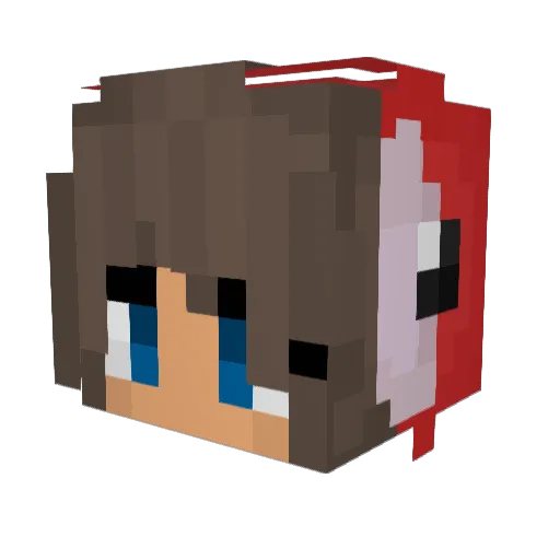 Cobraosztag Minecraft avatar head, 3D render