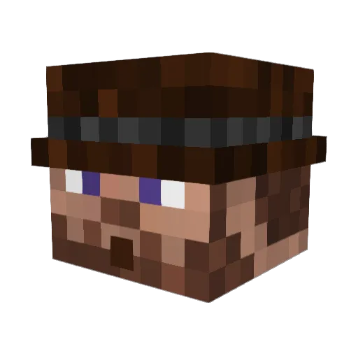Cobretti308 Minecraft avatar head, 3D render