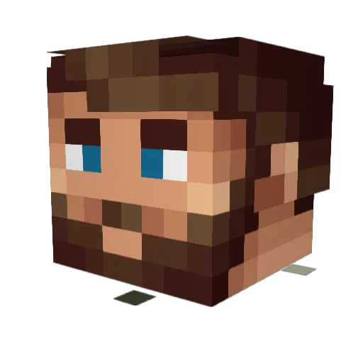 Cobretti45 Minecraft avatar head, 3D render