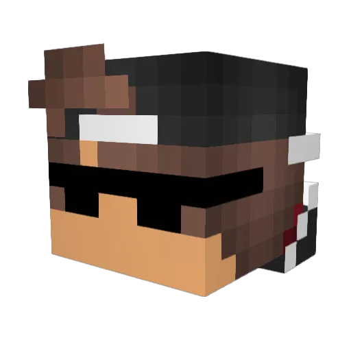 Cobro1503 Minecraft avatar head, 3D render