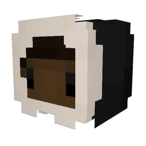 CocalmaoW Minecraft avatar head, 3D render