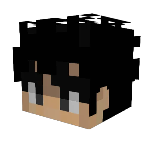 Coccidown Minecraft avatar head, 3D render