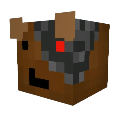Cocho4ever Minecraft avatar head, 3D render