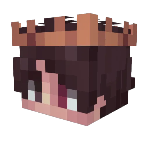 Coci4_ka Minecraft avatar head, 3D render