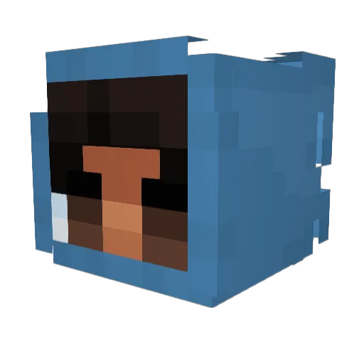 Coco0075 Minecraft avatar head, 3D render