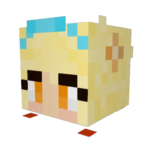 CocoChanel0923 Minecraft avatar head, 3D render