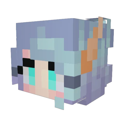 CocoIvy101 Minecraft avatar head, 3D render