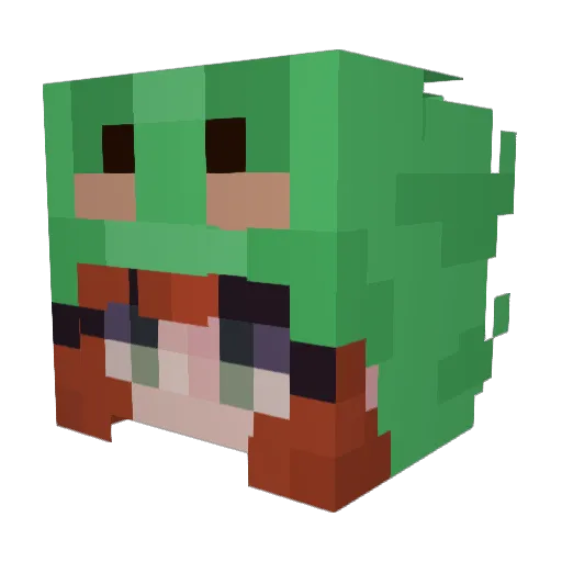 CocoNott03 Minecraft avatar head, 3D render