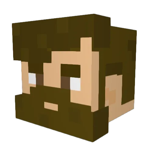 CocoNut_PR Minecraft avatar head, 3D render