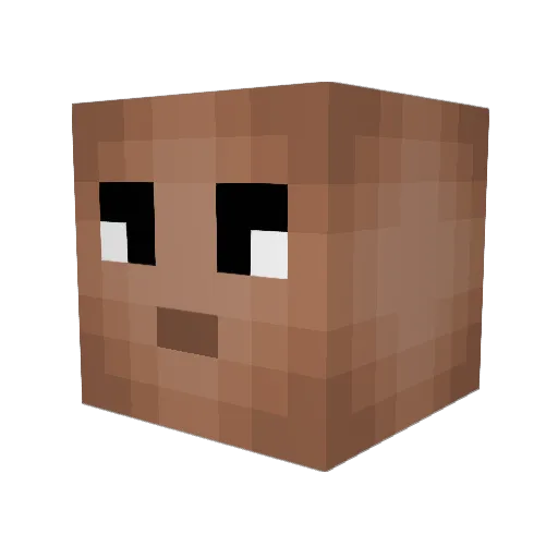 CocoScrappy Minecraft avatar head, 3D render