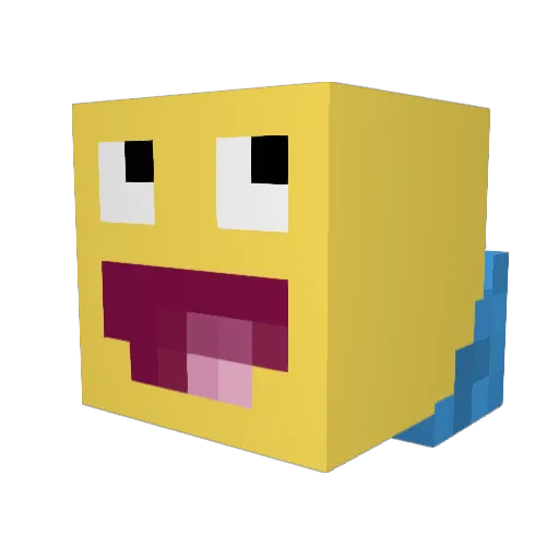 CocoaBeanz Minecraft avatar head, 3D render