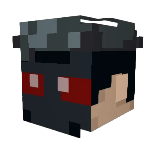 CocoaDiamond28 Minecraft avatar head, 3D render