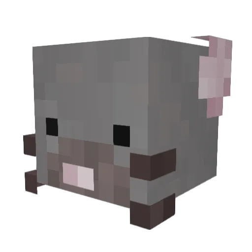 CocoaMint_Ice Minecraft avatar head, 3D render