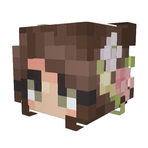 CocoaPuppy99 Minecraft avatar head, 3D render