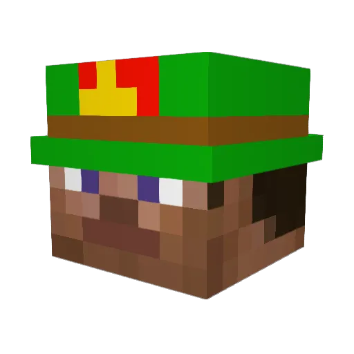 Cocoapebbles42 Minecraft avatar head, 3D render