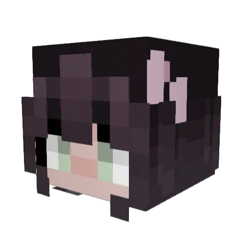 Cocobean1111 Minecraft avatar head, 3D render