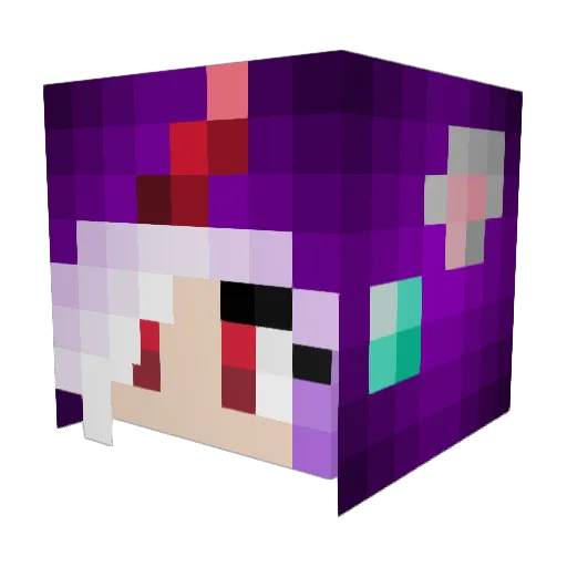 Cocobear100 Minecraft avatar head, 3D render