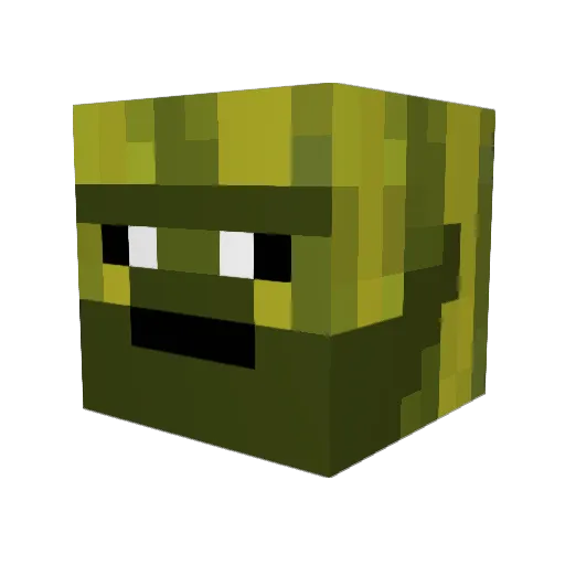 Cocobuffmelon Minecraft avatar head, 3D render